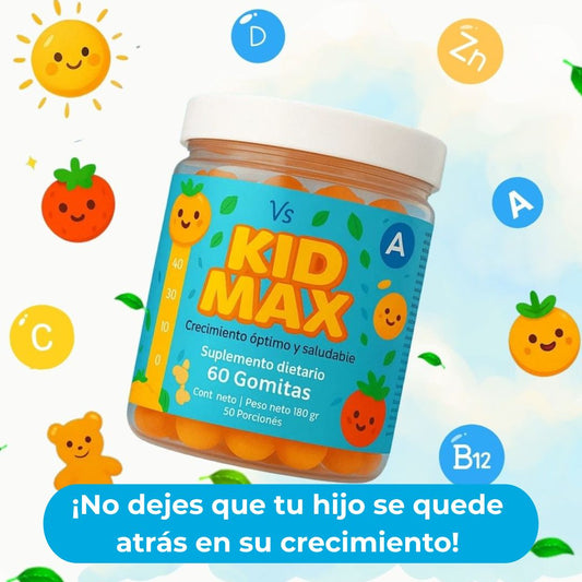 Kid Max — 🍊 Multivitamínico para el crecimiento y energía de los más pequeños 🍊